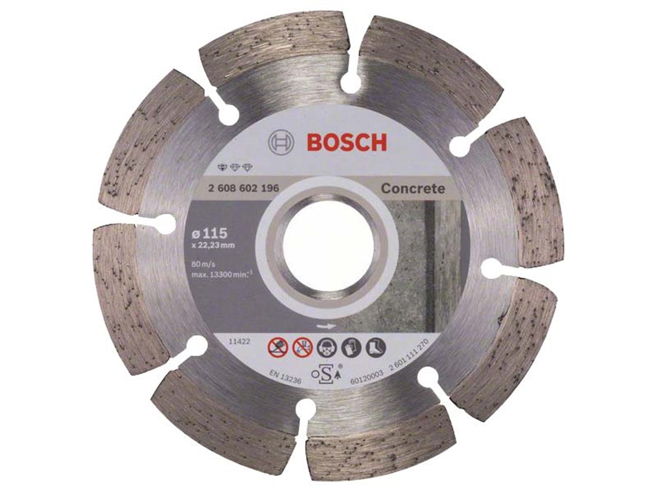 Bosch 2608602196 Diamond Professional Cutting Disc for Concrete 115 x