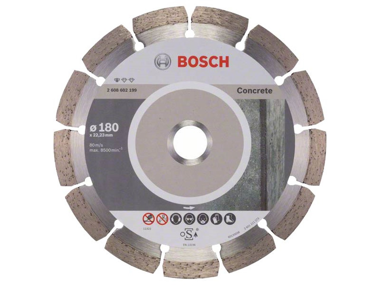 Bosch 2608602199 Diamond Professional Cutting Disc for Concrete 180 x